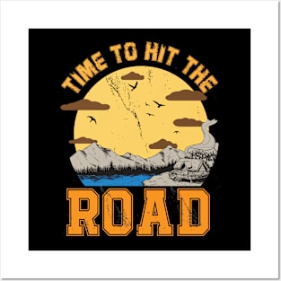 Time To Hit The Road Vintage Funny Posters and Art